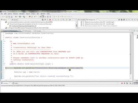 TAMIL CONSTRUCTOR CHAINING IN JAVA EXAMPLE DEMO