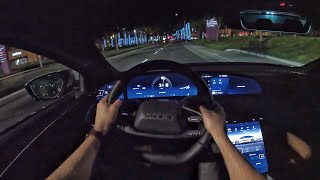 2023 Lucid Air Grand Touring POV Night Drive (3D Audio)(ASMR)