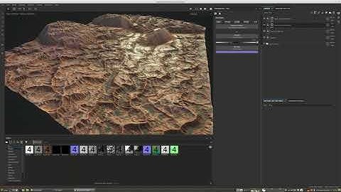 Houdini heightfield to Substance Painter udim test