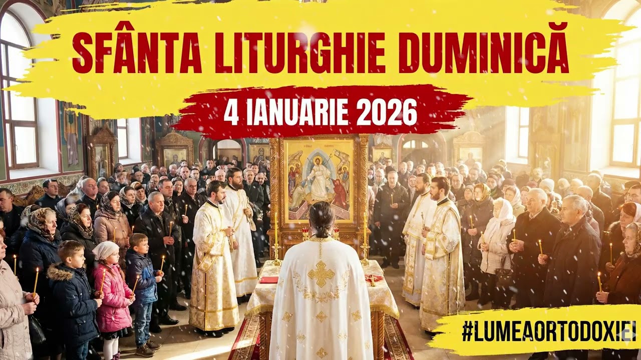 Sfanta Liturghie Duminica inainte de Botezul Domnului 4 Ianuarie 2026