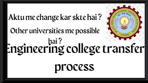 Aktu college transfer process |easy method 😎||#aktu #youtube