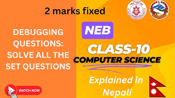 class 10 qbasic debugging | NEB | Computer Science | #neb #computerscience