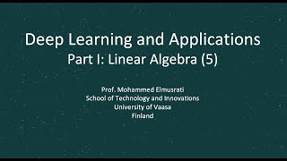 Linear Algebra - Part (5)