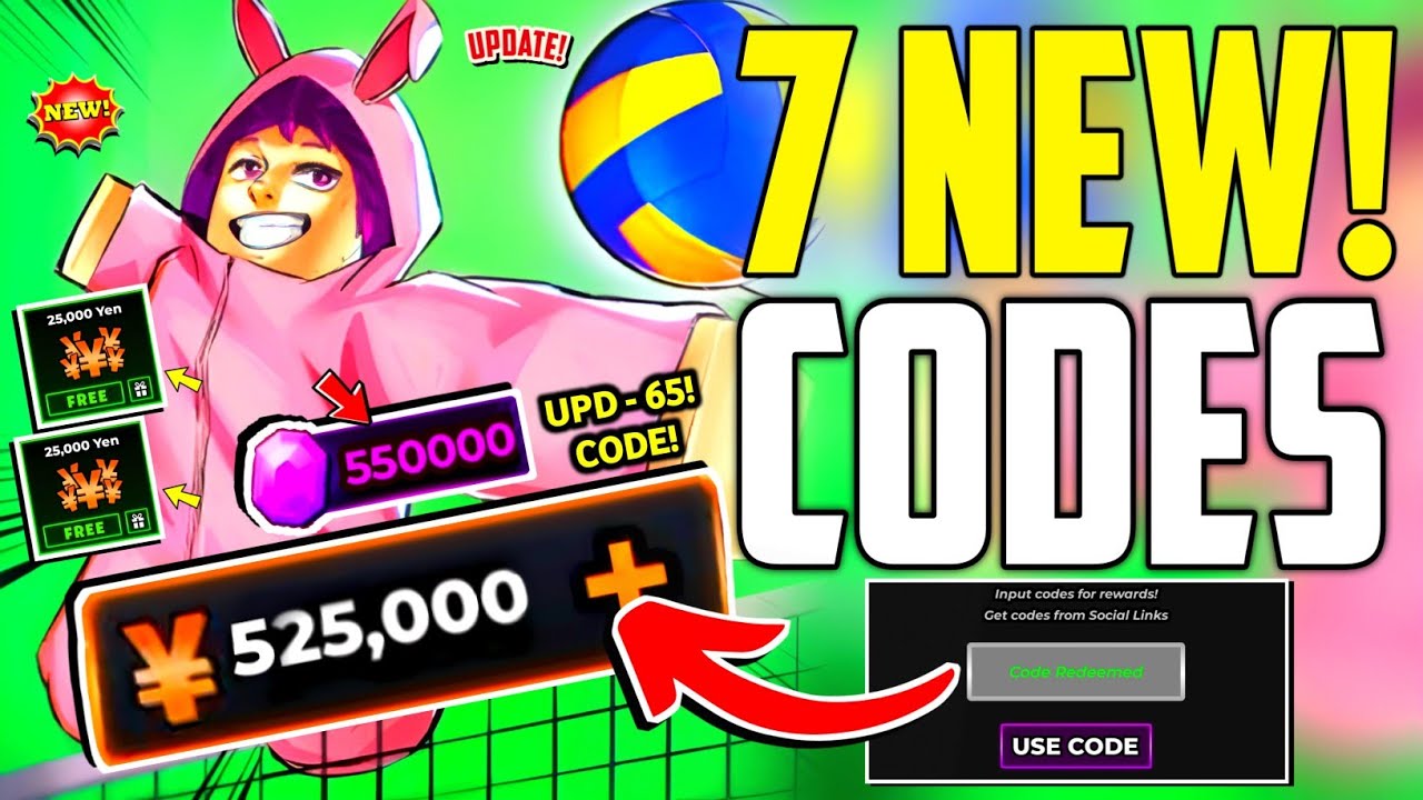 ⚠️UPDATE - 65!💥[CODE]⚠️ VOLLEYBALL LEGENDS ROBLOX CODES APRIL 2026 ...