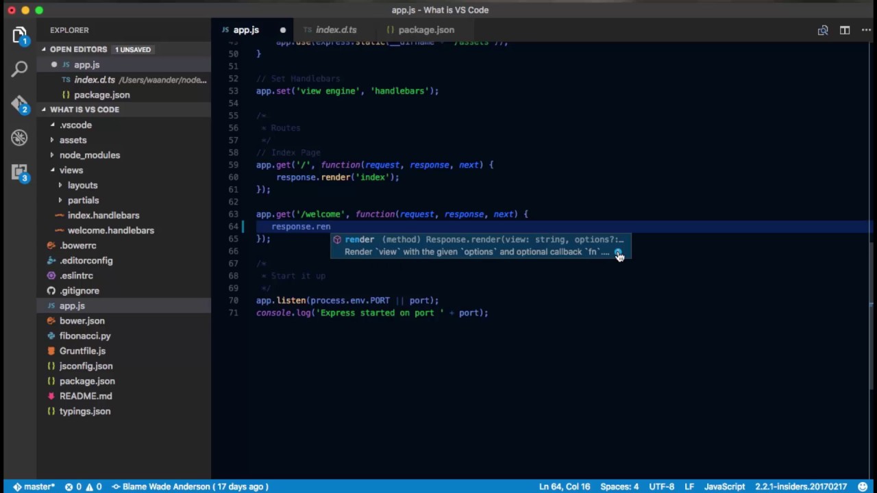 VS Code - IntelliSense - YouTube