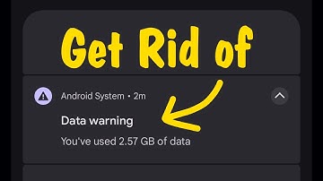 How to Stop Data Warning Notification on Android Phone | Get Rid of (Delete) Message About Limit