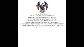 THE MAGNA CARTA LAW APRIL 14, 2026, ORIGINAL LEGAL LAW BINDING DOCUMENT