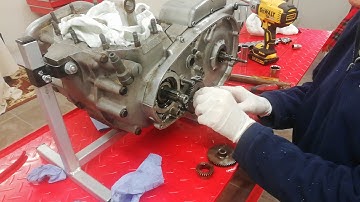 Triumph Trident T160 Engine Rebuild. Part 3 Removing the Gear Change Cross shaft and the Oil Pump