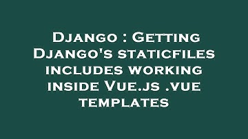 Django : Getting Django