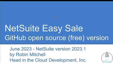 Head in the Cloud - NetSuite - Easy Sale - Open Source