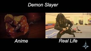 Demon Slayer REAL LIFE!! Thunder Breathing First Form