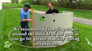 Family Pool Fun - Presto Simple-Set Metal Wall Pool-In-A-Box