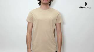 Tommy Hilfiger XSLIM JERSEY TEE  Μπεζ DM0DM04411 FW27