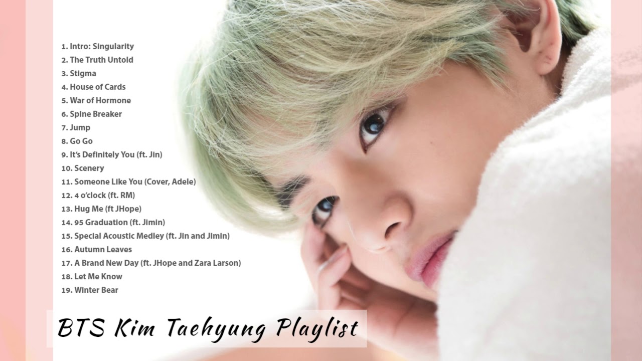 Bts V Kim Taehyung 태형 Solocover Playlist Youtube