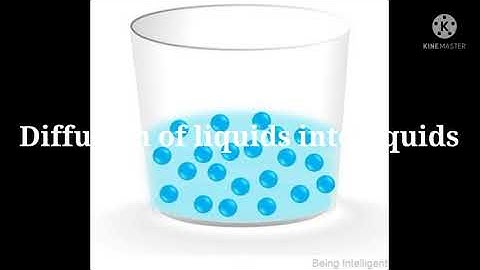 Diffusion of solids, liquids, and gases.