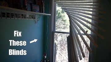 Fixing Blinds: Replace the Draw String Cord and Tilt Wand Mechanism on 2" Faux Wood Blinds