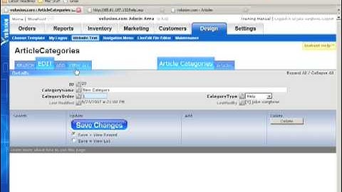 Volusion Experts Setting Up Website Test- Help Page Articles Video