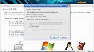 How to use Web Disk in cPanel in CPANEL - CPANEL Video Tutorials (CPANEL 11)