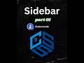 sidebar Part 01 with free source code #buttoncode