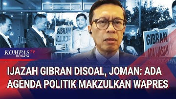 Soroti Langkah Roy Suryo CS Soal Ijazah GIbran, Joman: Ada Agenda Politik Makzulkan Wapres!