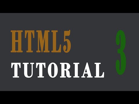 HTML5 Tutorial for