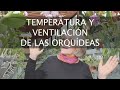 Temperatura y Ventilación en el cultivo de Orquídeas