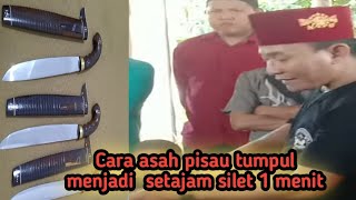 Cara Cepat Asah Bilahpisau Tumpul Setajam Silet Tim Juleha