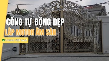 Cổng Tự Động Đẹp Lắp Motor Âm Sàn | ✅ Funas - Đà Nẵng