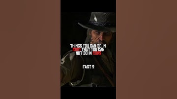 Things You Can Do In RDR1 You Can Not Do In RDR2 Part 2 || #shorts #rdr2 #reddeadredemption
