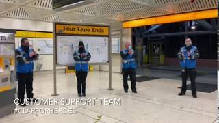 Metro staff join Clap for Heroes