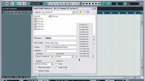 Nuendo Audio Formats Tutorial Part 10
