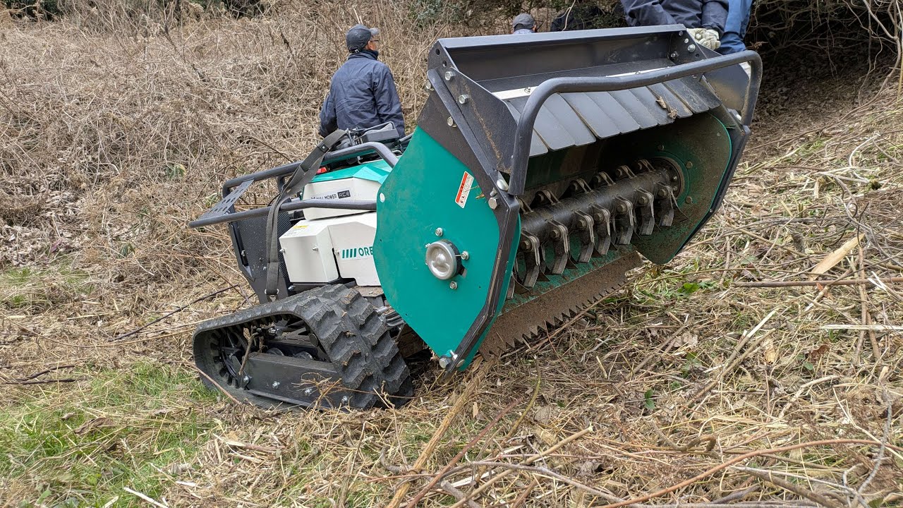 ラジコンハンマーナイフ草刈り機（OREC BULL MOWER RCHR800）