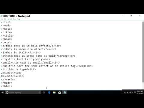 HTML subscript,superscript,strikethrough,tt