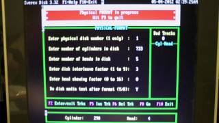 DOS 3.30 Format and Lowlevel Format 5.25 Full Height MFM Hard Drive.