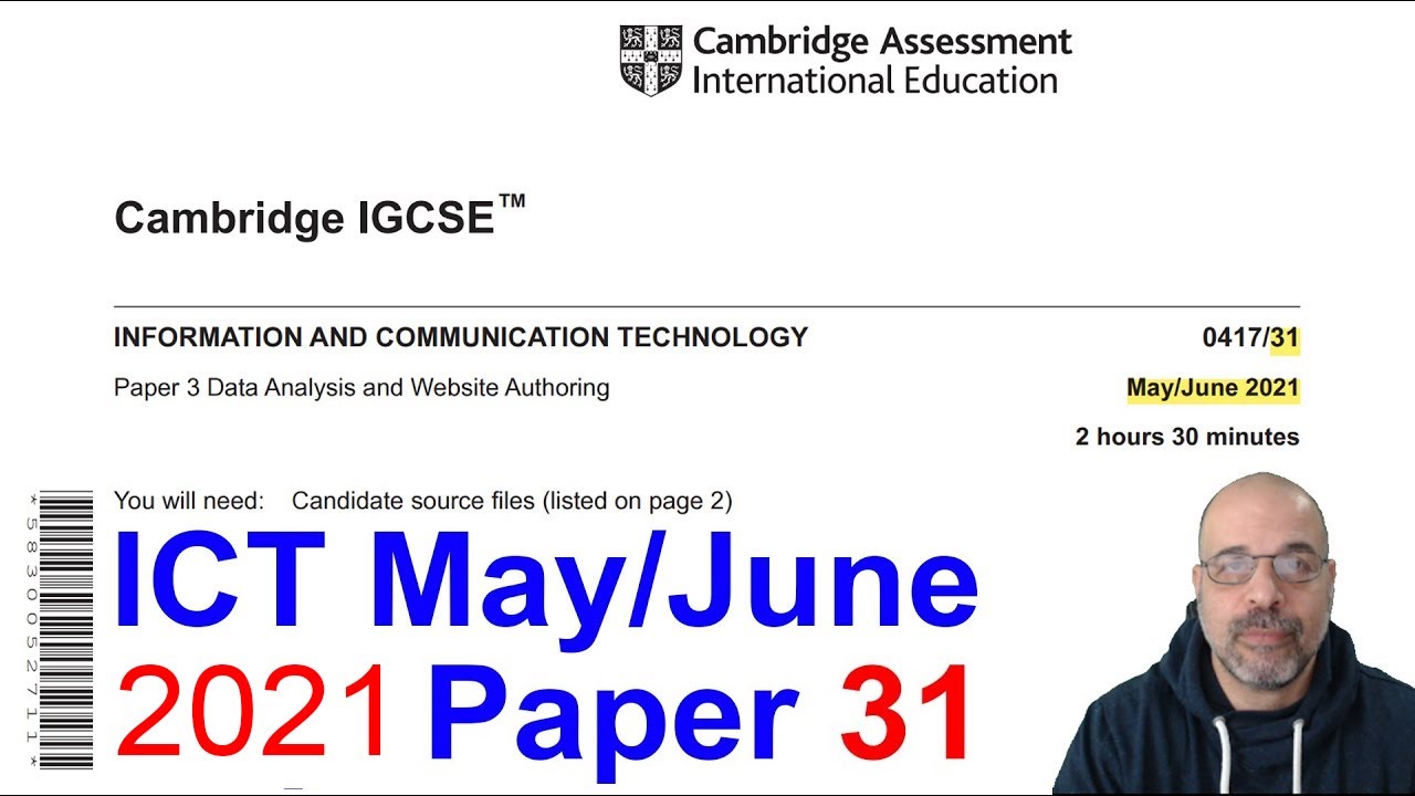 2021 June Paper 31, Cambridge 0417 ICT [IGCSE]