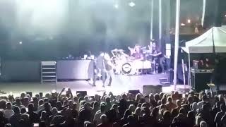 Night Ranger Whole Band Playing Drums at Stark County Fair Aug 2024