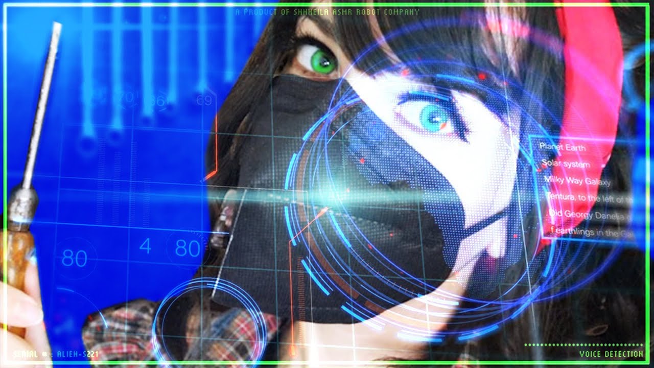 ASMR SCI FI Cranial nerve Exam & Robot Repair 2 🤖 Glitchy Muffled • Eye exam • Aussie Accent