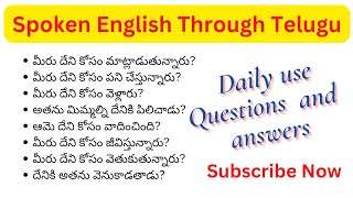 Daily Use Questions & Answers with "For what" - Spoken English in Telugu | ChrishEduTech screenshot 4