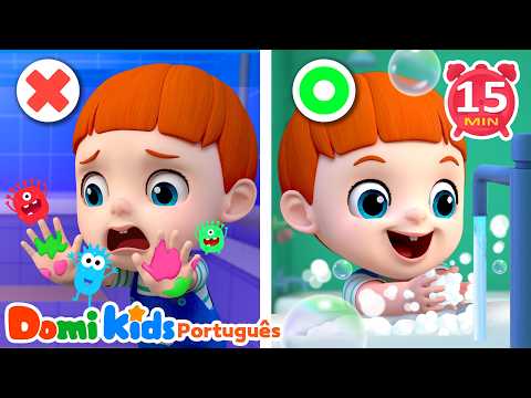 Higiene das Mãos 🧼👐 Música Infantil para Crianças | Canções Infantis | Domi Kids | LEFUN Kids TV