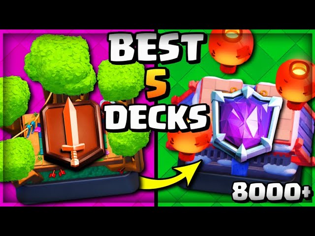 TOP 3 BEST DECKS for ARENA 14-15 to PUSH TROPHIES FAST!🏆 (5 PRO