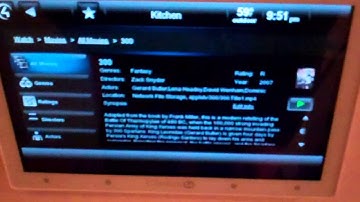 Control4 7" Infinity In-wall Touch screen used with Video Server Functionality