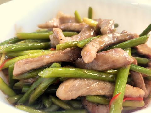 Это Что то! Стрелки Чеснока с Мясом по-Китайски.