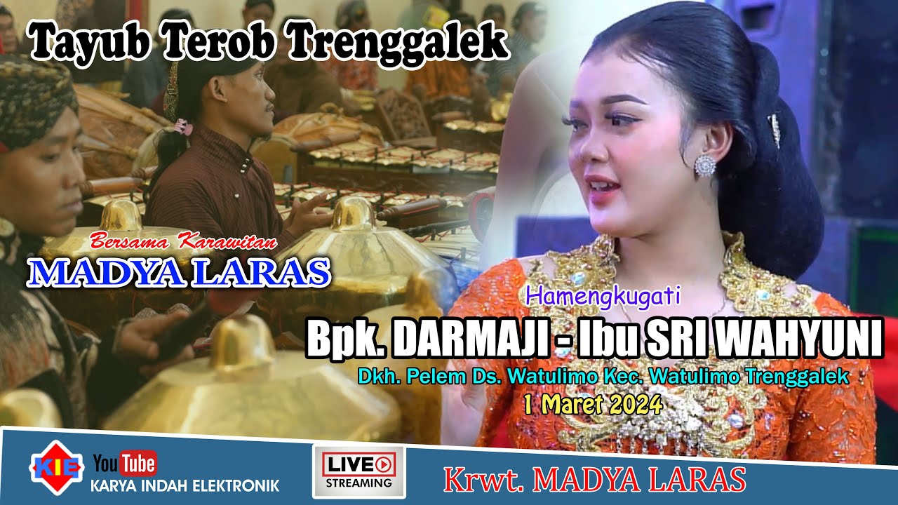 🔴Tayub Dirumah Bapak DARMAJI / Ibu SRI WAHYUNI Pelem Watulimo Trenggalek // KIE Audio Video