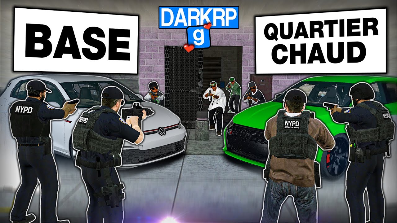 BASE CITÉ ULTRA CHAUDE La Police N'a Aucun Droit ! Gmod DarkRP
