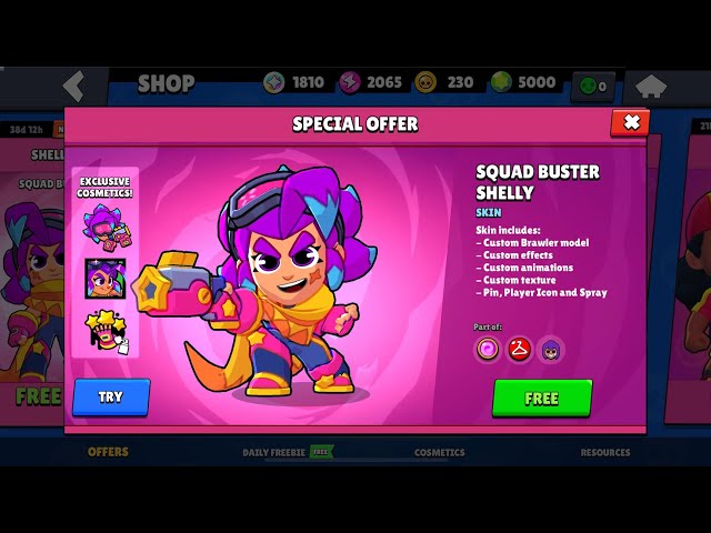 UPDATE SQUAD BUSTER SHELLY IS HERE!! | SPECIAL OFFER | Brawl Stars class=
