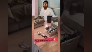 Baba Kaamdev Ka Yog😂 Puppy Ka Khatarnak Balance 🐶 #shortsfeed #viral #funny #comedy #memes