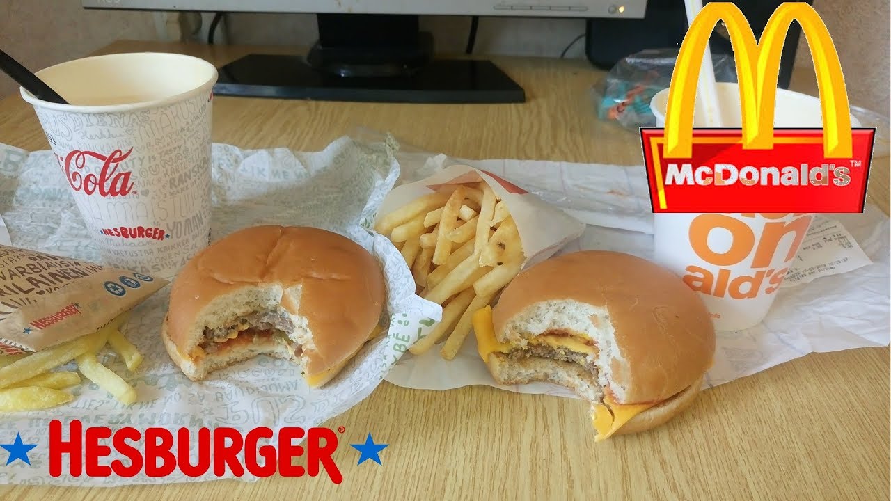 HESBURGER vs MCDONALDS |salīdzinam analogus produktus|EP.1