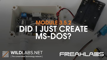 Build Your Own Data Logger: Module 3.5.2: Did I Just Create MS-DOS?