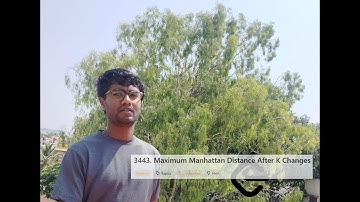 Leetcode Daily Problem 3443  Maximum Manhattan Distance After K Changes