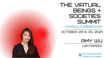 Virtual Beings Summit 2021 Amy Wu and Alex Paley